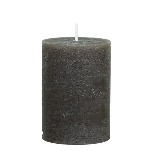 Kávová široká svíčka Macon Rustic coffee - Ø 7*10cm/ 40h Chic Antique