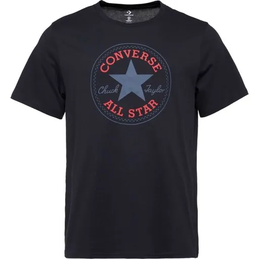 Converse CHUCK PATCH TEE Pánské tričko, černá, velikost