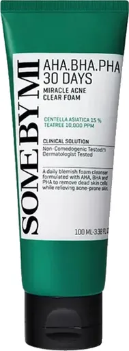 Some By Mi Čisticí pleťová pěna AHA BHA PHA 30 Days (Miracle Acne Clear Foam) 100 ml