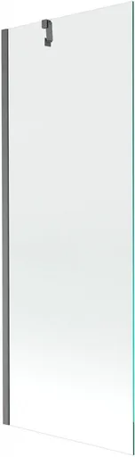 MEXEN/S Next vanová zástěna FIX 70 x 150, transparent, grafit kartáčovaná 895-070-000-00-00-66