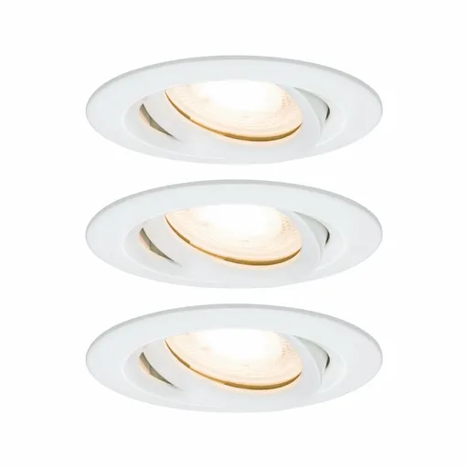 PAULMANN Vestavné svítidlo LED Nova kruhové 3x7W GU10 bílá mat nastavitelné 928.98 P 92898