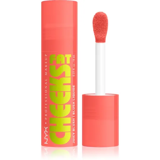 NYX Professional Makeup Fat Cheeks Juicy Blush tekutá tvářenka odstín 01 Papaya Plump 8 ml