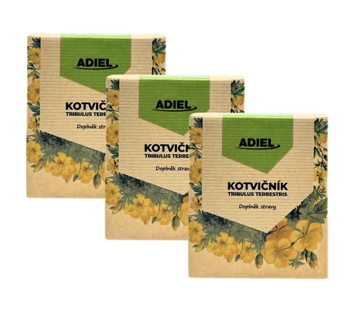 Adiel Kotvičník čaj, 15 sáčků 2,5g 3  ks v balení: 3x15 sáčků