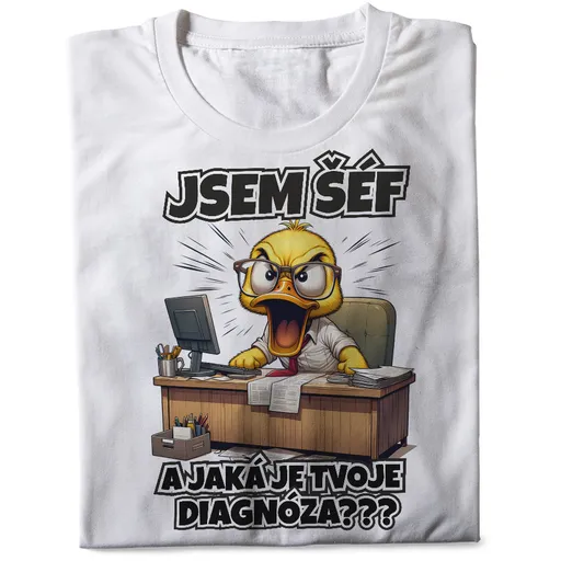 Tričko Šéf – diagnóza (pánské) (Velikost: XL)