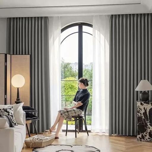 ARÔME HOME Závěs zatemňovací béžovo-šedá, 135 x 245 cm