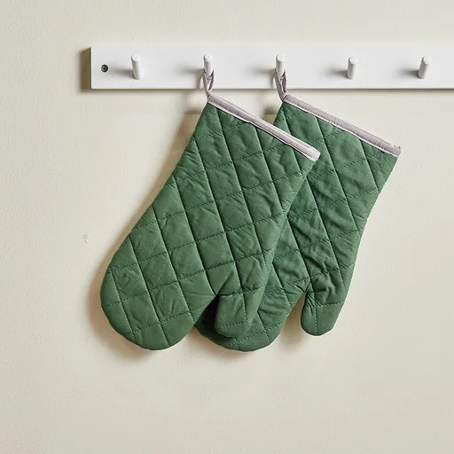 Kuchyňské chňapky BASIC zelená 2 ks