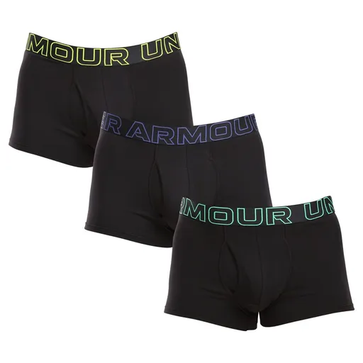 Under Armour 3PACK pánské boxerky černé (1383891 002) 4XL