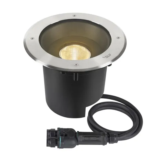 BIG WHITE (SLV) DASAR 2.0 XL kulatý kryt 24° 3000 K DALI vč. driveru DALI nerezová ocel 1007241