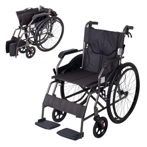 Mechanický skládací invalidní vozík inSPORTline Jakesully odlehčený