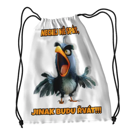 Vak na záda Nech mě spát – papoušek