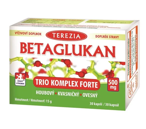 Terezia Company Betaglukan Trio Komplex Forte 500 mg 30 kapslí