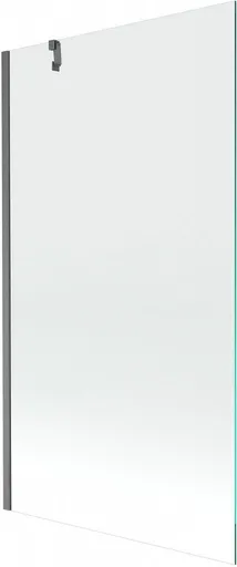 MEXEN/S Next vanová zástěna FIX 100 x 150, transparent, grafit kartáčovaná 895-100-000-00-00-66