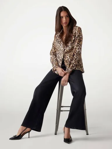 Guess dámská košile se zvířecím vzorem W5GH83WH5N2 M