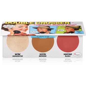 theBalm Double Crosser® paletka na tvář 3 v 1 8,5 g