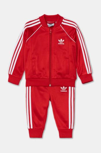 Dětská tepláková souprava adidas Originals SST TRACKSUIT červená barva, IX7623