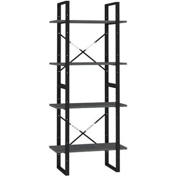 Shumee  se 4 policemi šedá 60×30×140 cm masivní borovice, 806444 (806444)