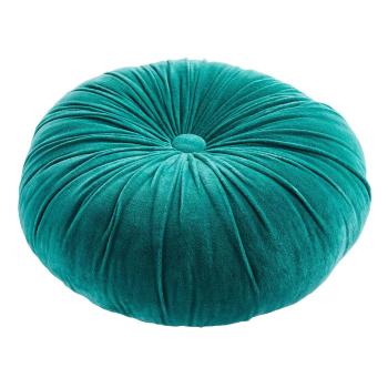 COTTON VELVET Polštář 40 cm - tyrkysová