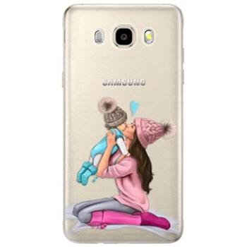 iSaprio Kissing Mom - Brunette and Boy pro Samsung Galaxy J5 (2016) (kmbruboy-TPU2_J5-2016)