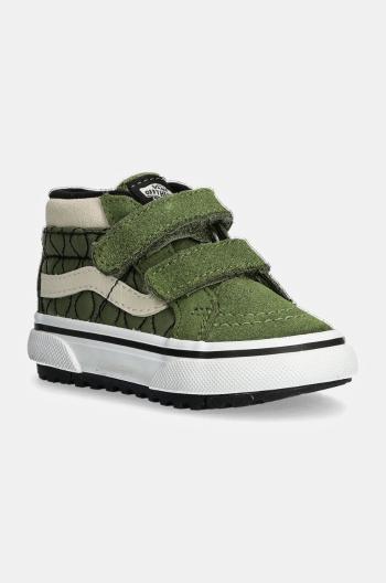 Kojenecké kecky Vans MTE SK8-Mid Reissue zelená barva, VN000D11V0N1