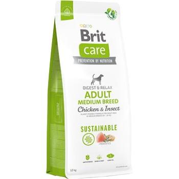 Brit Care Dog Sustainable s kuřecím a hmyzem Adult Medium Breed 12 kg (8595602558681)