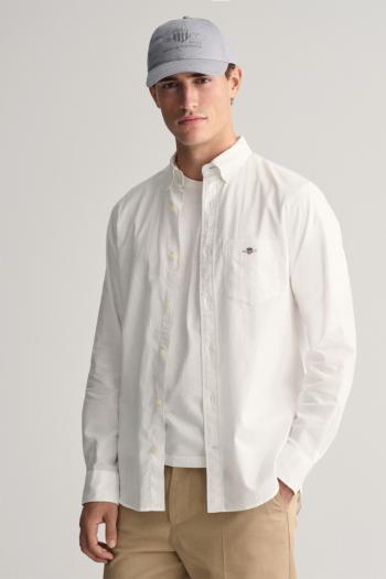 KOŠILE GANT REG COTTON LINEN SHIRT WHITE