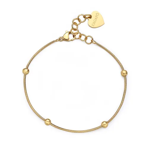 S'Agapõ Něžný pozlacený náramek Chunky SHK54