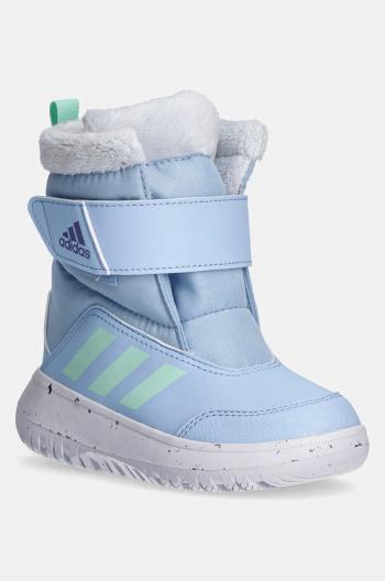 Dětské semišové boty adidas Winterplay modrá barva, IF1714