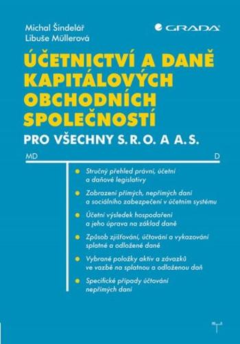 Účetnictví a daně kapitálových obchodních společností - Libuše Müllerová, Šindelář Michal - e-kniha