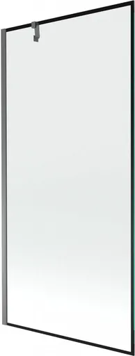 MEXEN/S Next vanová zástěna FIX 90 x 150, černá vzor, grafit metal 895-090-000-00-70-95