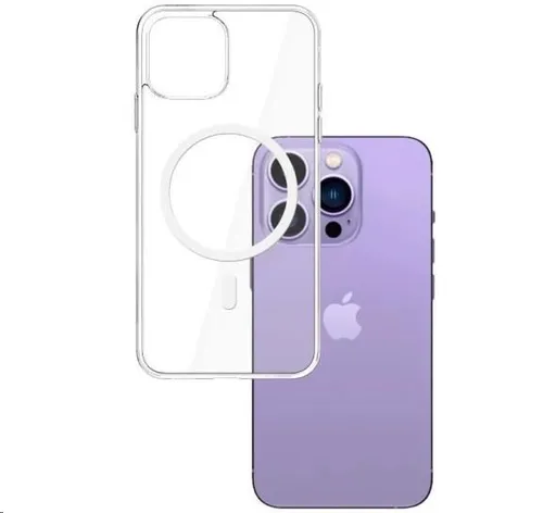 3mk ochranný kryt Magcase pro Apple iPhone 15 Pro, čirá