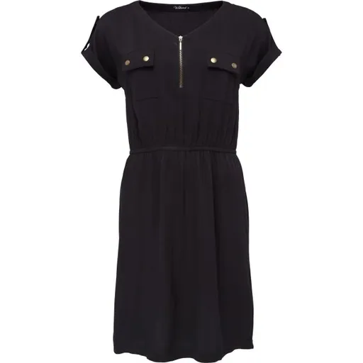 Willard ELVENA Dámské plátěné šaty, černá, velikost