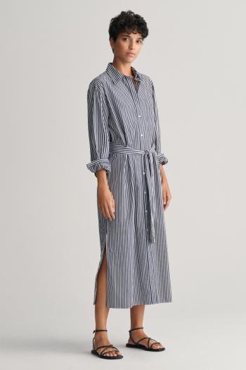 ŠATY GANT REL STRIPED POPLIN SHIRT DRESS CLASSIC BLUE