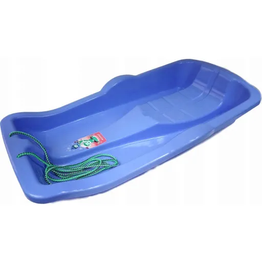 Boby Karol plastové na sníh bez brzd modré