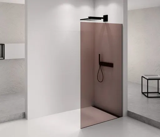 POLYSAN ARCHITEX BLACK MATT sprchová zástěna 1162, sklo Marron AXB120MR