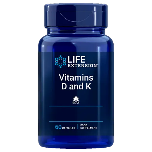 Life Extension Vitamins D & K - 60 kapslí