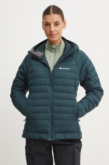 Péřová sportovní bunda Montane Resolve tyrkysová barva, gore-tex, FRESH16