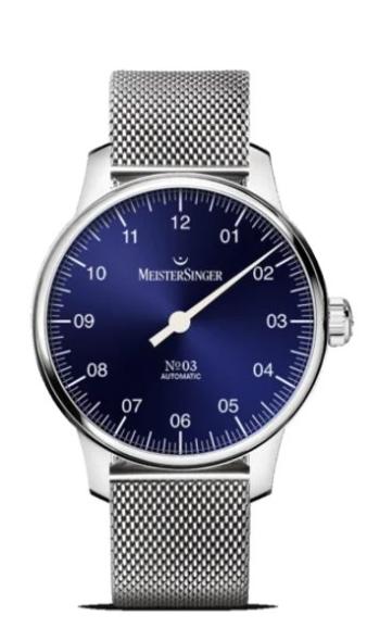 MeisterSinger N°03 38mm BM9908 - Náramek z pletené oceli