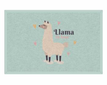 Rohožka Llama in love