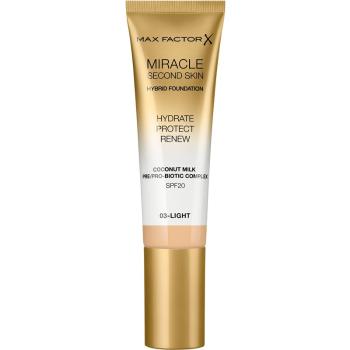 Max Factor Miracle Second Skin hydratační krémový make-up SPF 20 odstín 03 Light 30 ml