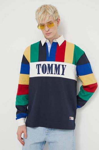 Bavlněné tričko s dlouhým rukávem Tommy Jeans Archive Games DM0DM19787