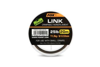 Fox Vlasec Link Trans Khaki Mono 20m - 25lb/0.53mm