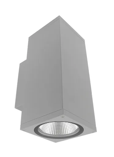 Deko-Light nástěnné přisazené svítidlo - ShoreLine Pro hranaté Up+Down, 21 W, DIM, 3000/4000 K, světlešedá 731199