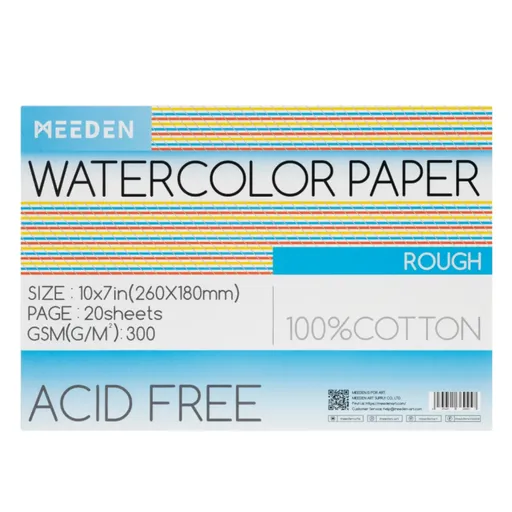 Akvarelový blok Meeden 100% bavlna 18x26cm Rough