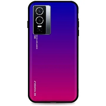 TopQ Kryt LUXURY Vivo Y76 5G pevný duhový fialový 72291 (Sun-72291)