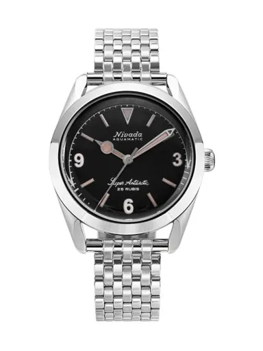 Nivada Grenchen Super Antarctic 3.6.9 Black Vintage - Forstner Beads of Rice