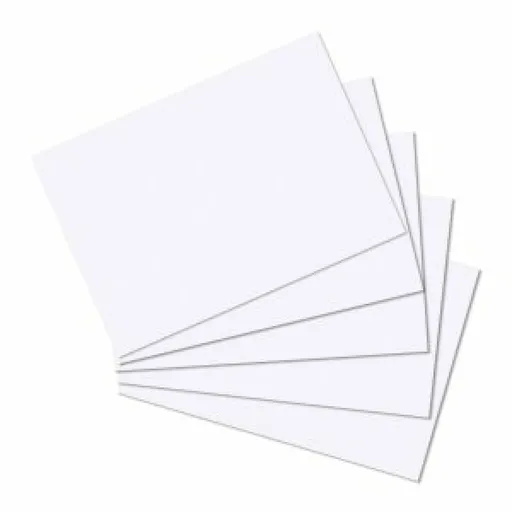 Karty do kartotéky A5, bílé, čisté