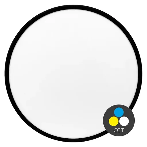 LED Solution Černé přisazené LED svítidlo kulaté 400mm 32W CCT 191260