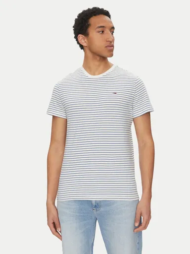 Tommy Jeans pánské pruhované tričko DM0DM20377 S