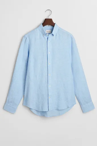 KOŠILE GANT SLIM LINEN SHIRT CAPRI BLUE