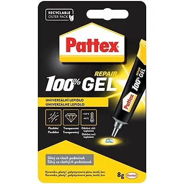 PATTEX 100 %, univerzální kutilské lepidlo 8 g (4015000427982)